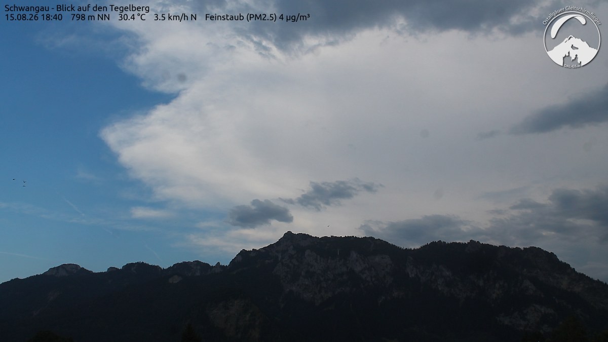 Archiv Foto Webcam Schwangau: Tegelberg-Blick