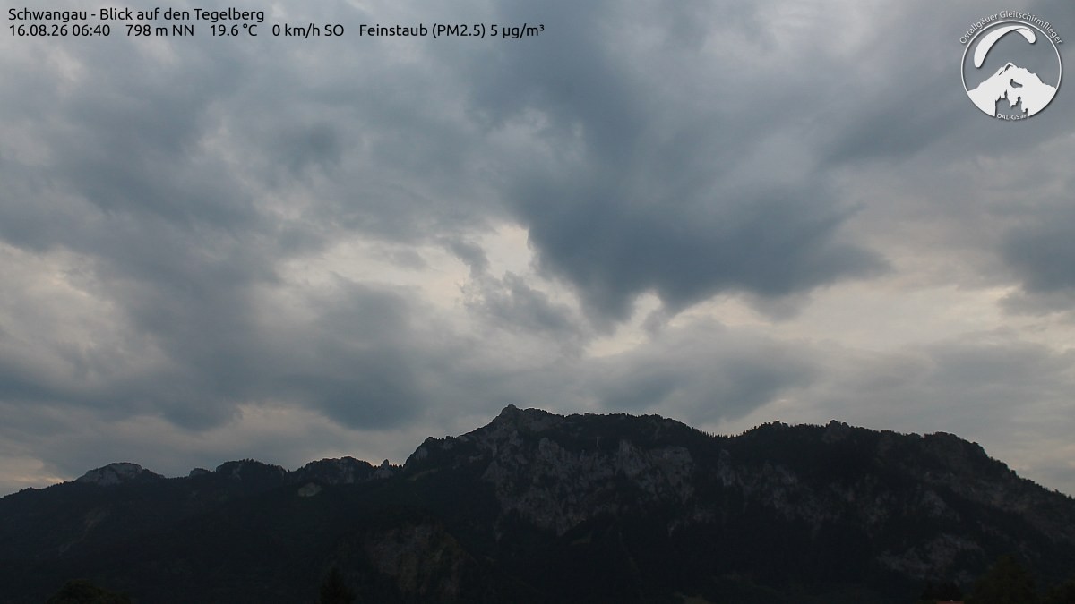 Archiv Foto Webcam Schwangau: Tegelberg-Blick