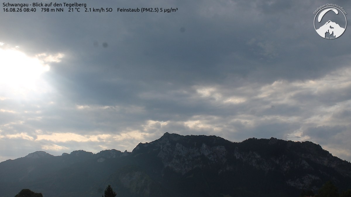 Archiv Foto Webcam Schwangau: Tegelberg-Blick