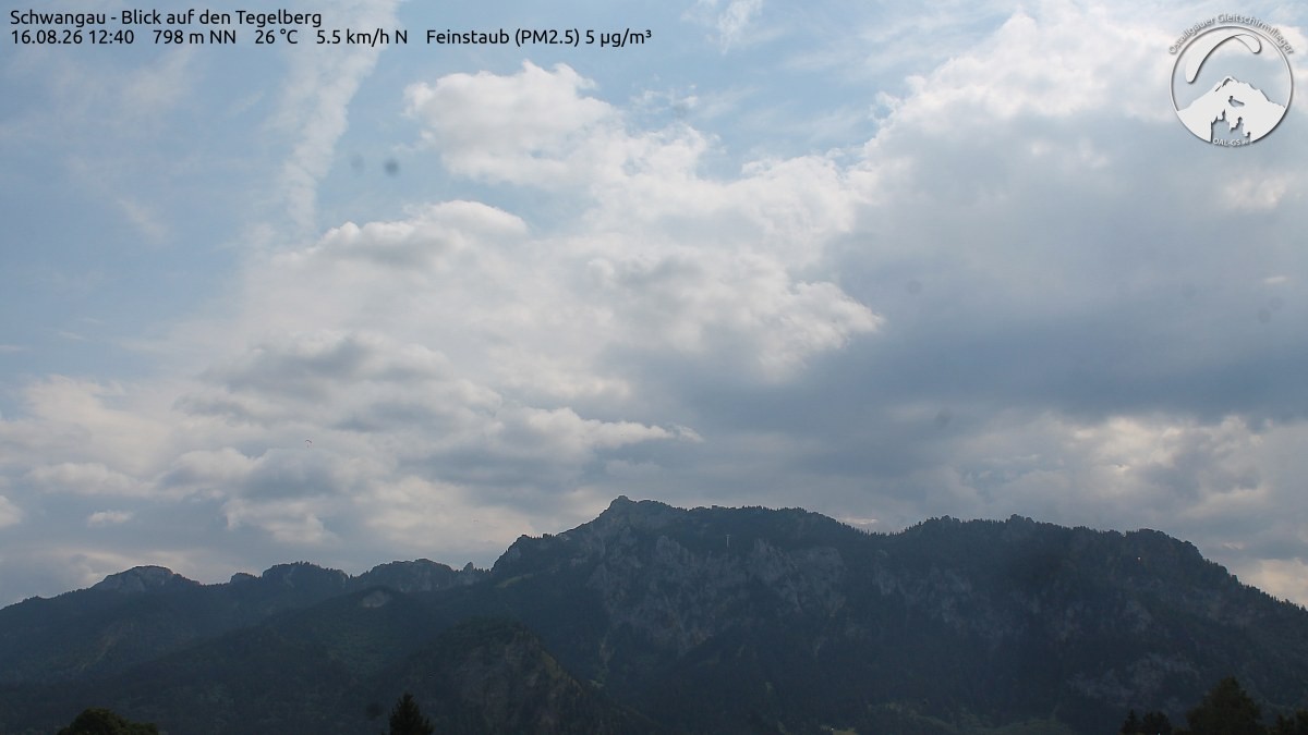 Archiv Foto Webcam Schwangau: Tegelberg-Blick