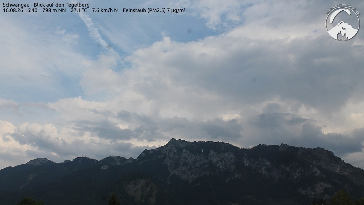 Archiv Foto Webcam Schwangau: Tegelberg-Blick