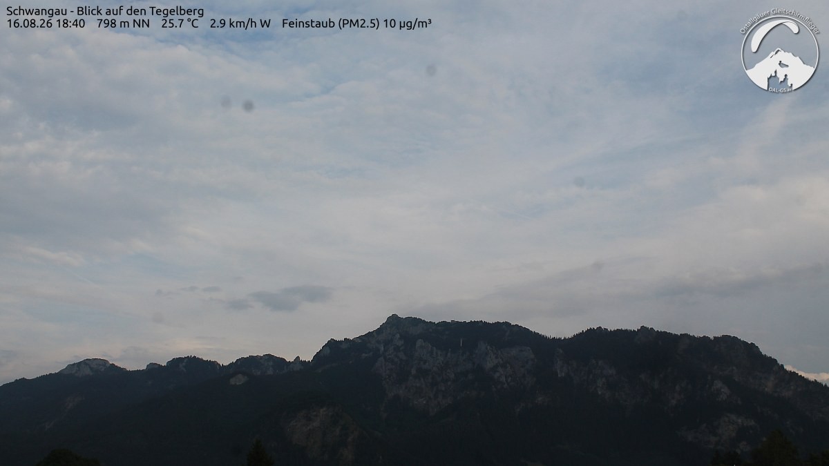 Archiv Foto Webcam Schwangau: Tegelberg-Blick