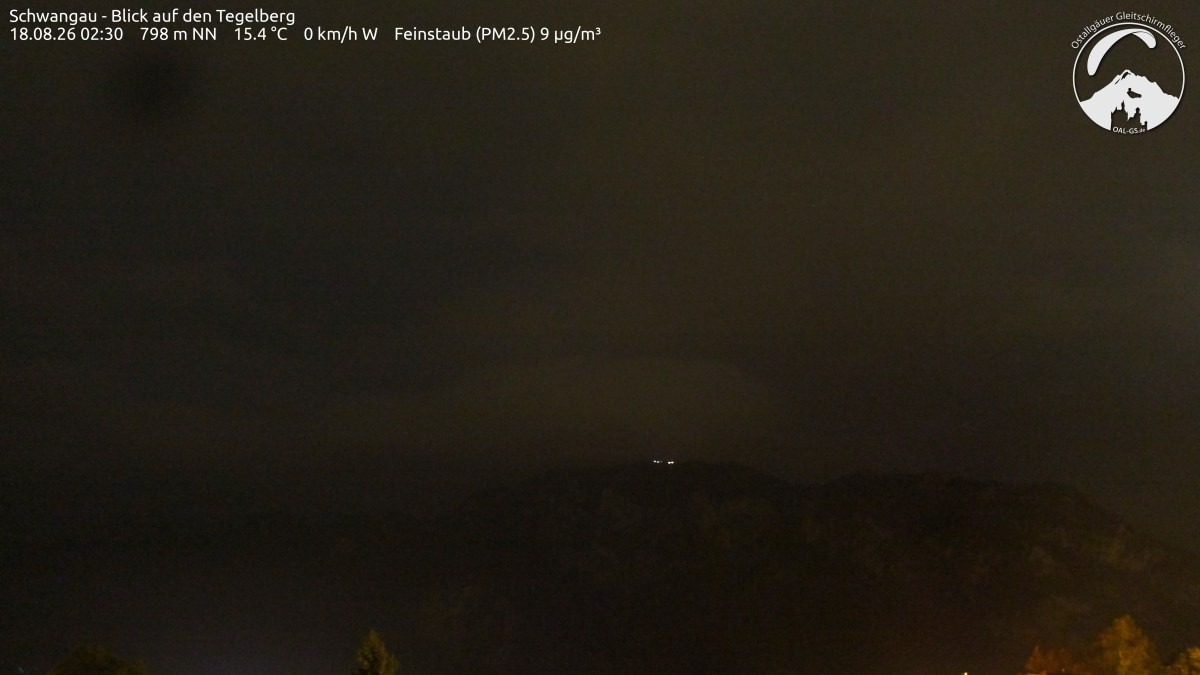Archiv Foto Webcam Schwangau: Tegelberg-Blick