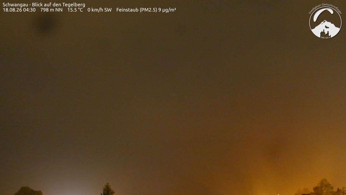 Archiv Foto Webcam Schwangau: Tegelberg-Blick