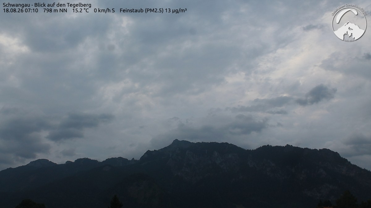Archiv Foto Webcam Schwangau: Tegelberg-Blick