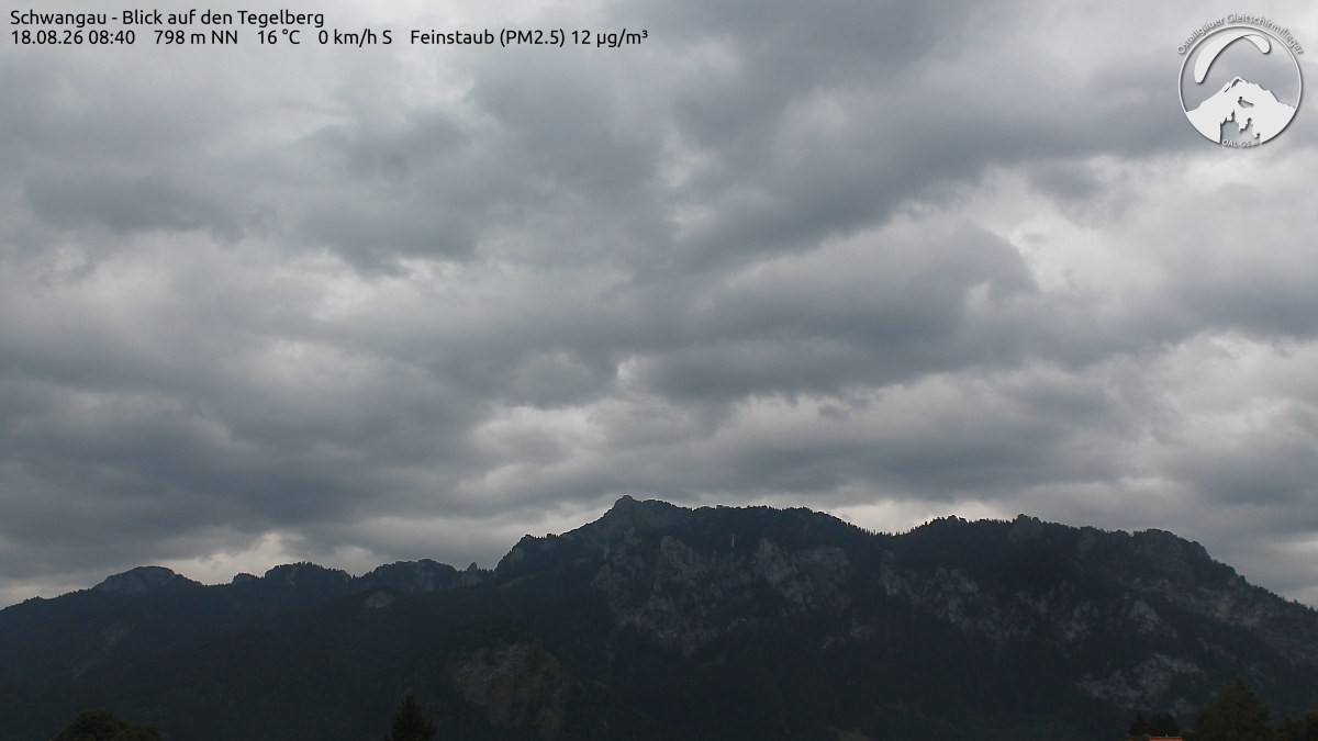 Archiv Foto Webcam Schwangau: Tegelberg-Blick