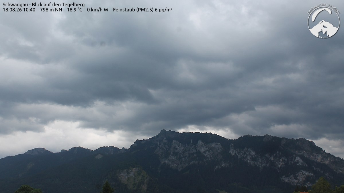 Archiv Foto Webcam Schwangau: Tegelberg-Blick