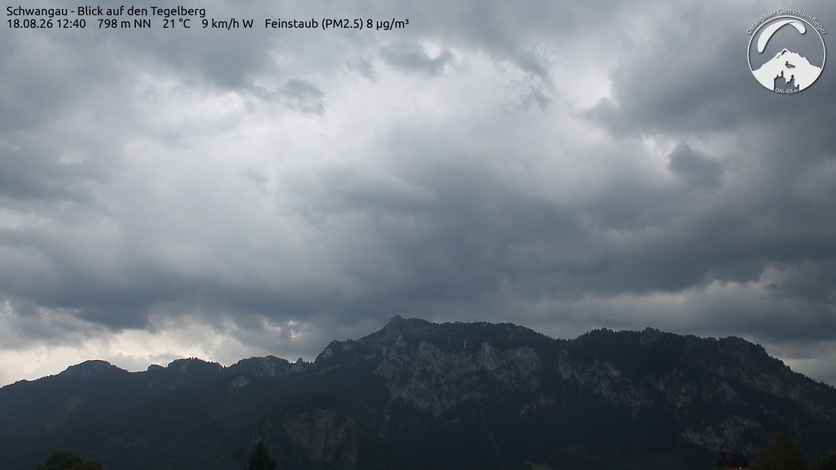 Archiv Foto Webcam Schwangau: Tegelberg-Blick