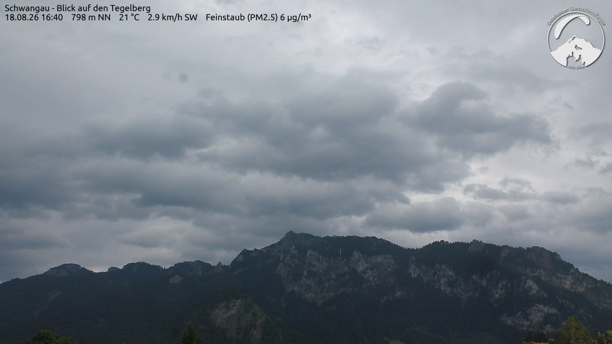 Archiv Foto Webcam Schwangau: Tegelberg-Blick