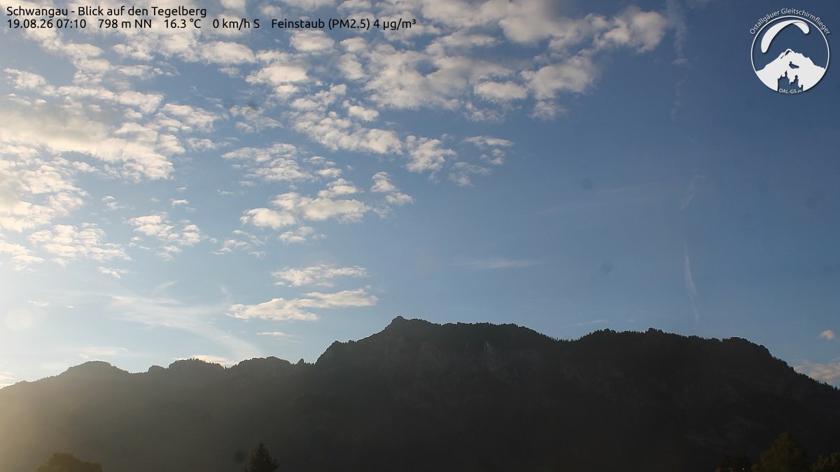 Archiv Foto Webcam Schwangau: Tegelberg-Blick