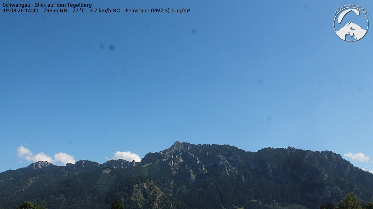 Archiv Foto Webcam Schwangau: Tegelberg-Blick