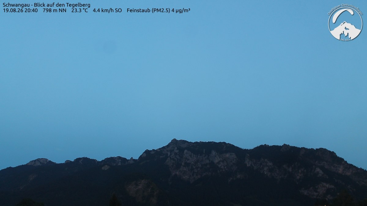 Archiv Foto Webcam Schwangau: Tegelberg-Blick