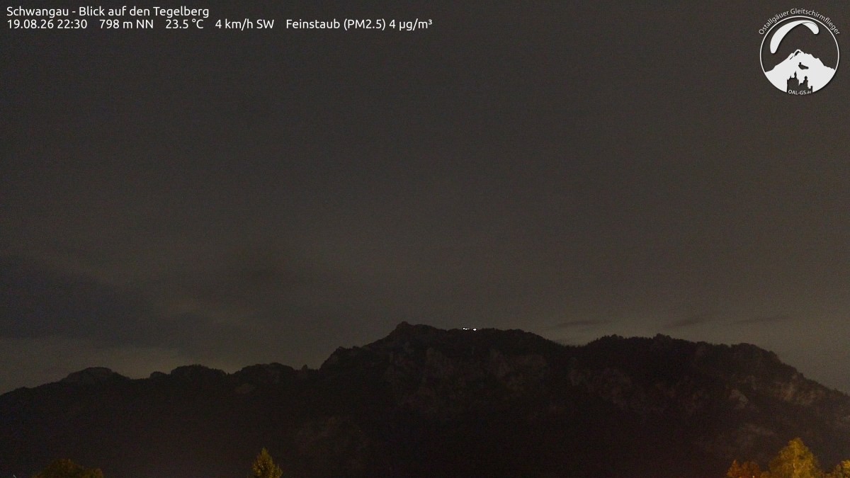 Archiv Foto Webcam Schwangau: Tegelberg-Blick