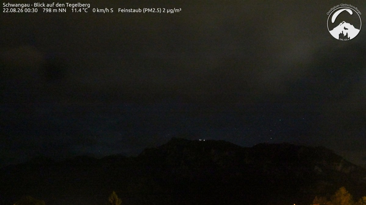 Archiv Foto Webcam Schwangau: Tegelberg-Blick