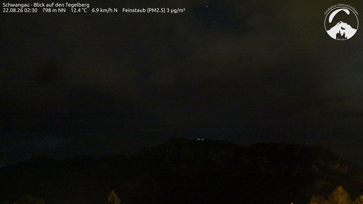 Archiv Foto Webcam Schwangau: Tegelberg-Blick