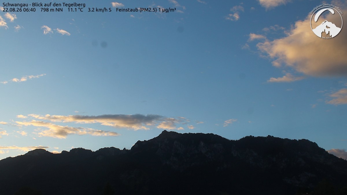 Archiv Foto Webcam Schwangau: Tegelberg-Blick