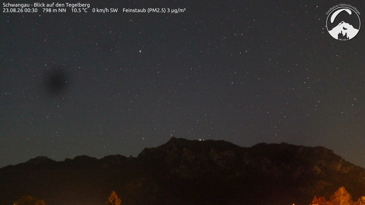 Archiv Foto Webcam Schwangau: Tegelberg-Blick