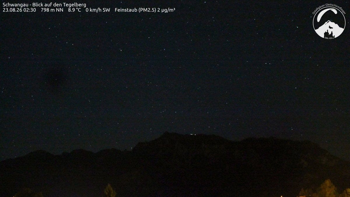 Archiv Foto Webcam Schwangau: Tegelberg-Blick