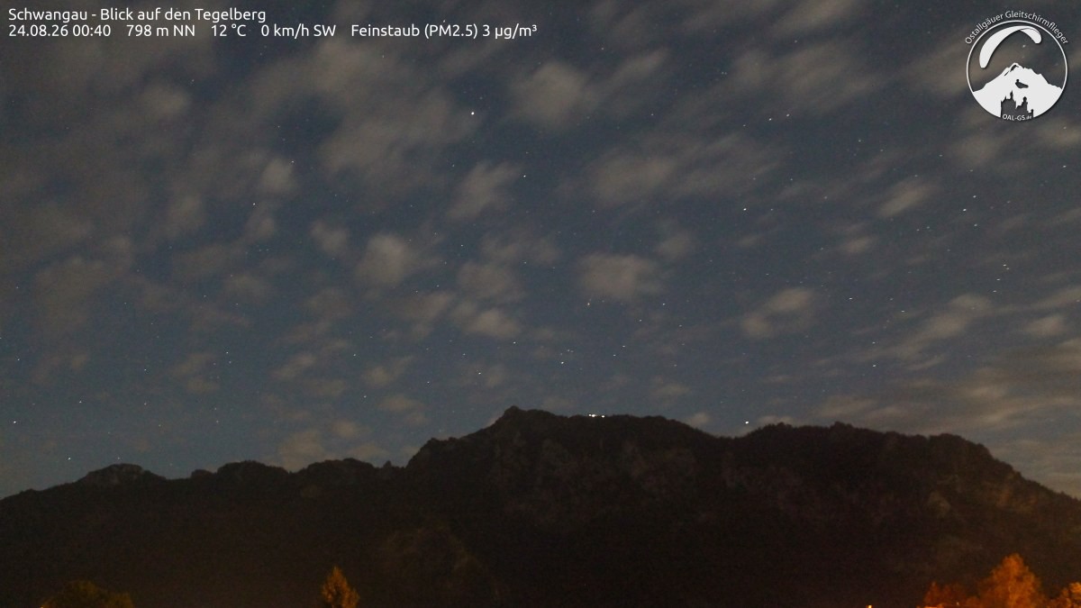 Archiv Foto Webcam Schwangau: Tegelberg-Blick