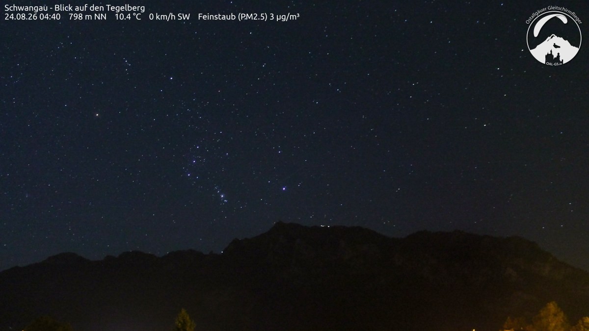 Archiv Foto Webcam Schwangau: Tegelberg-Blick