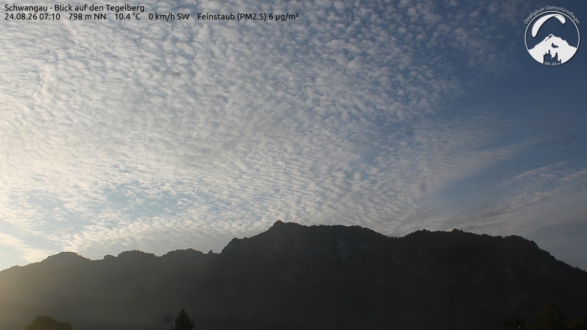 Archiv Foto Webcam Schwangau: Tegelberg-Blick
