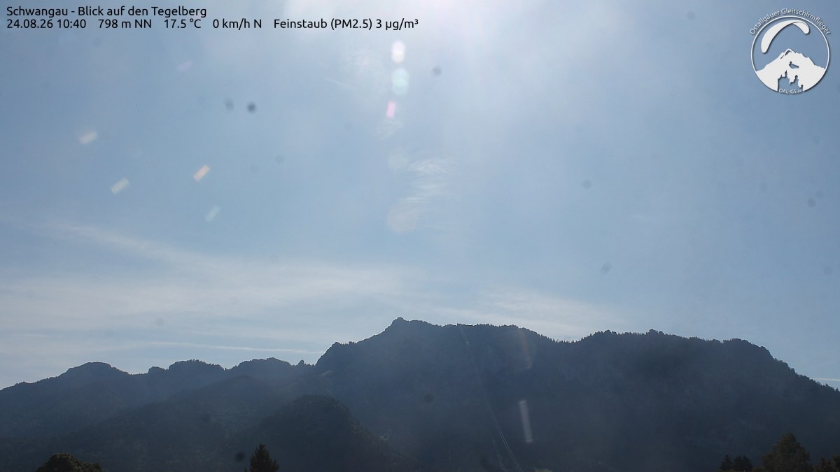 Archiv Foto Webcam Schwangau: Tegelberg-Blick