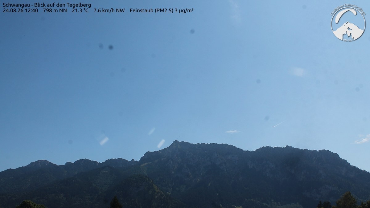 Archiv Foto Webcam Schwangau: Tegelberg-Blick