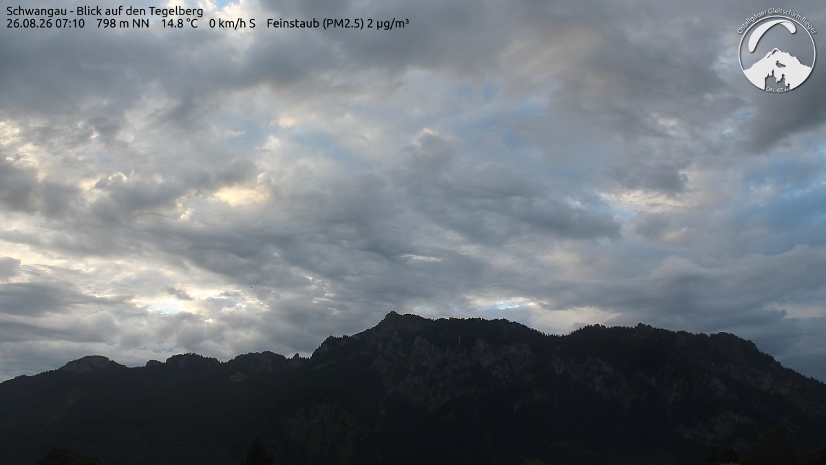 Archiv Foto Webcam Schwangau: Tegelberg-Blick