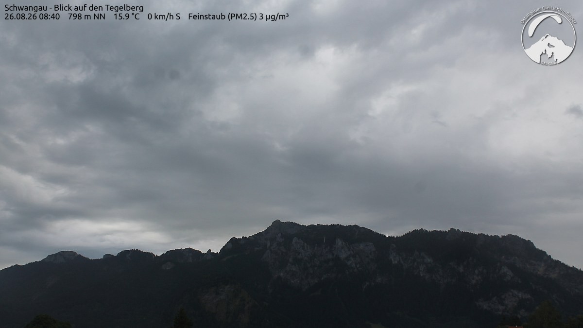 Archiv Foto Webcam Schwangau: Tegelberg-Blick