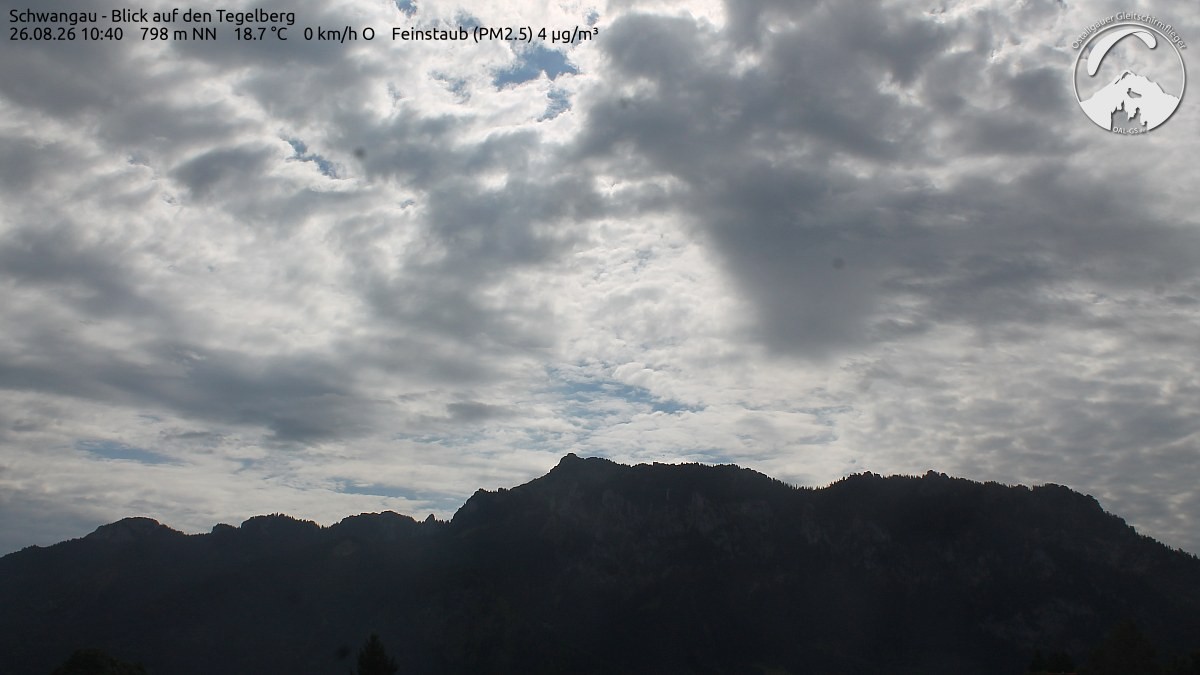 Archiv Foto Webcam Schwangau: Tegelberg-Blick