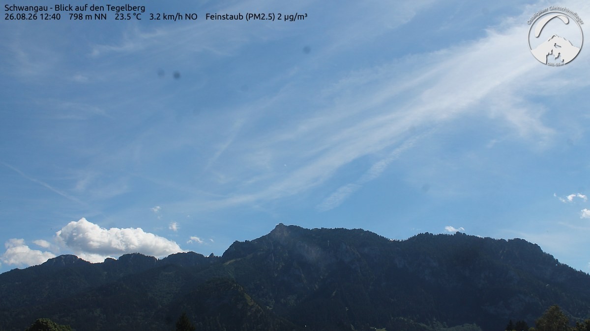 Archiv Foto Webcam Schwangau: Tegelberg-Blick