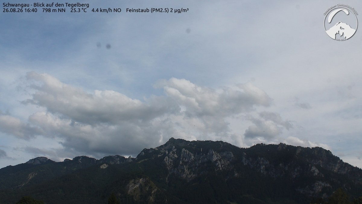 Archiv Foto Webcam Schwangau: Tegelberg-Blick