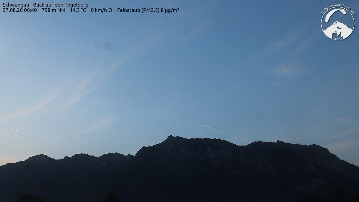 Archiv Foto Webcam Schwangau: Tegelberg-Blick