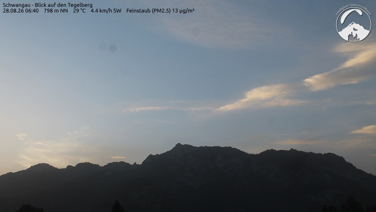Archiv Foto Webcam Schwangau: Tegelberg-Blick