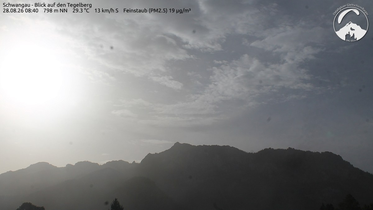 Archiv Foto Webcam Schwangau: Tegelberg-Blick