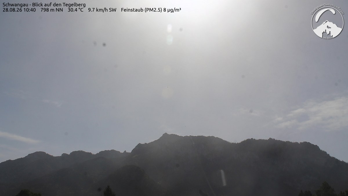 Archiv Foto Webcam Schwangau: Tegelberg-Blick