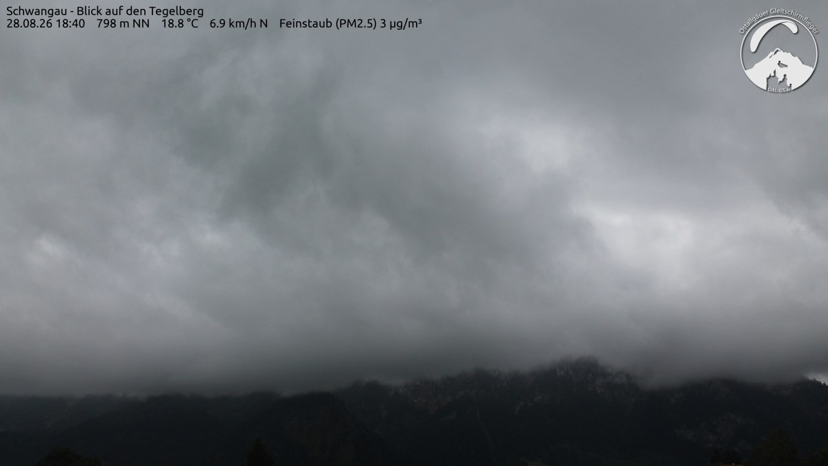 Archiv Foto Webcam Schwangau: Tegelberg-Blick
