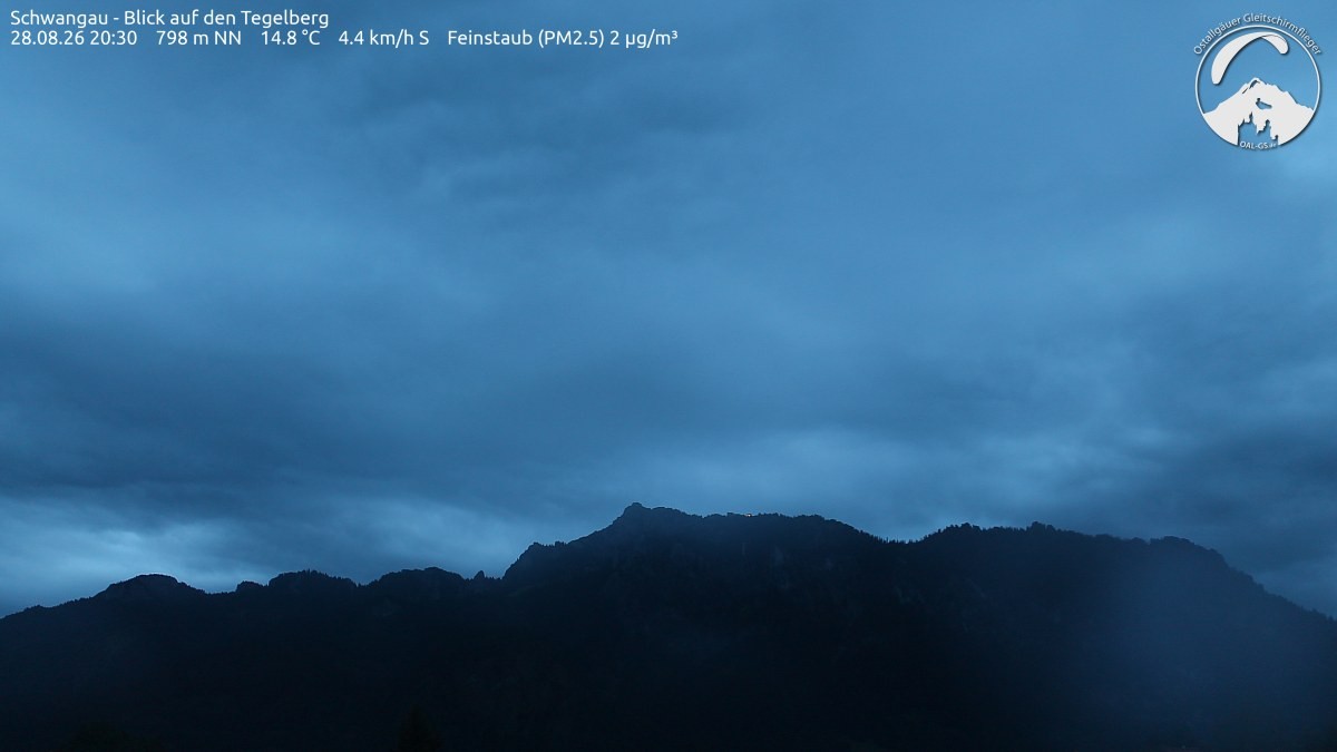 Archiv Foto Webcam Schwangau: Tegelberg-Blick
