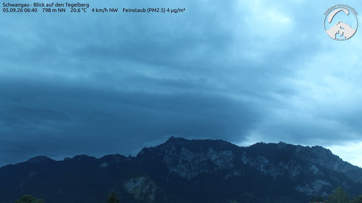 Archiv Foto Webcam Schwangau: Tegelberg-Blick