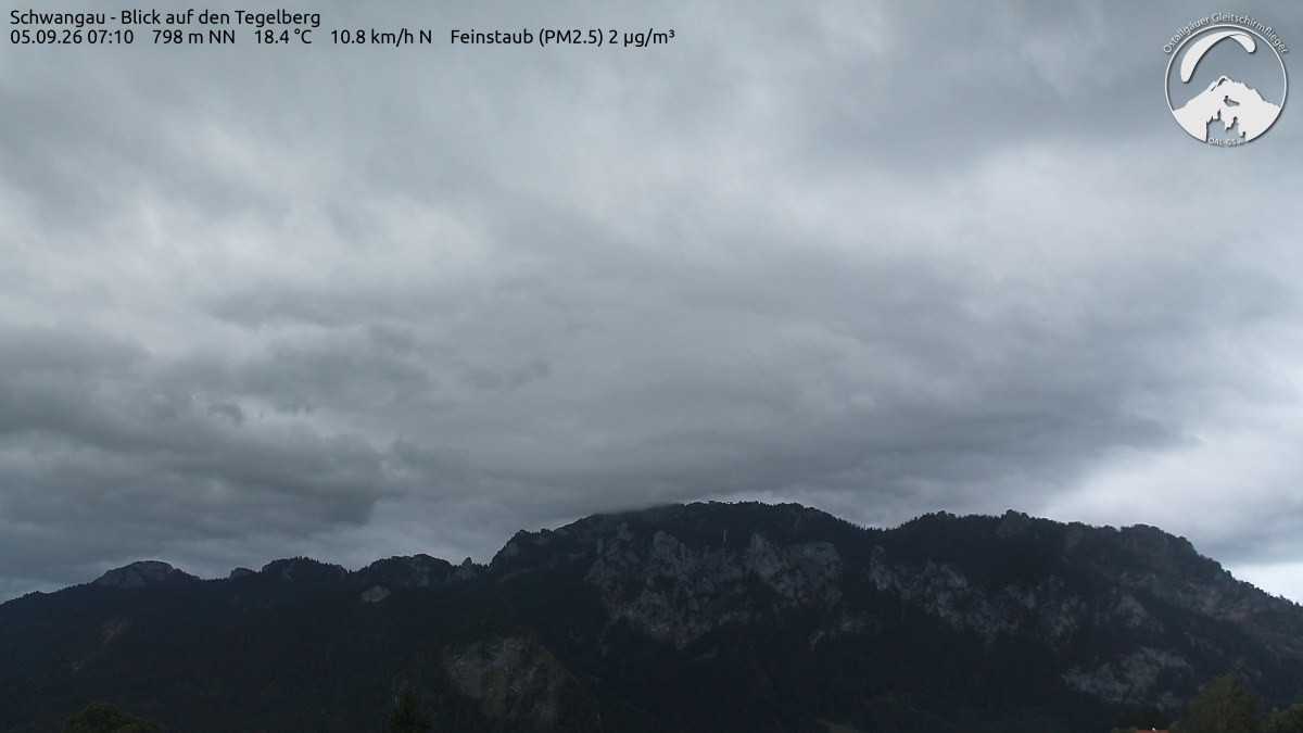 Archiv Foto Webcam Schwangau: Tegelberg-Blick