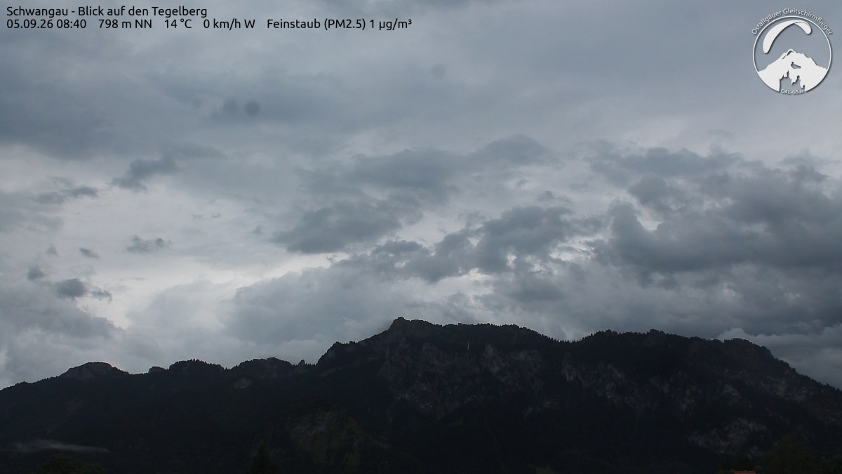Archiv Foto Webcam Schwangau: Tegelberg-Blick