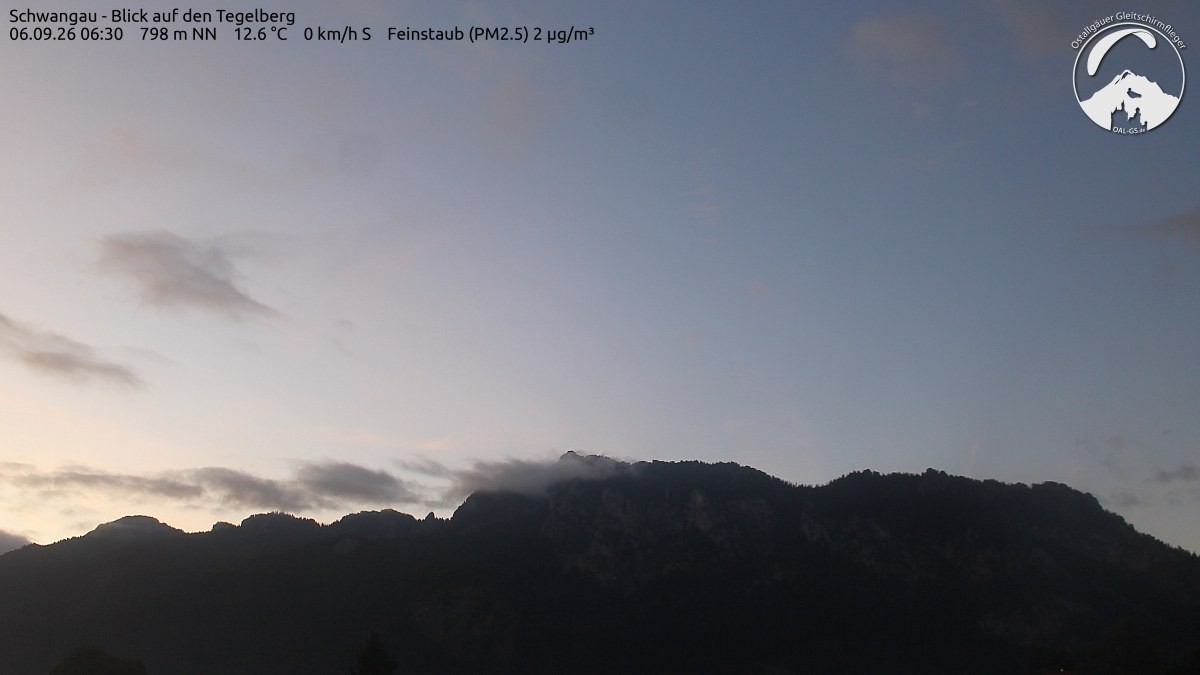 Archiv Foto Webcam Schwangau: Tegelberg-Blick