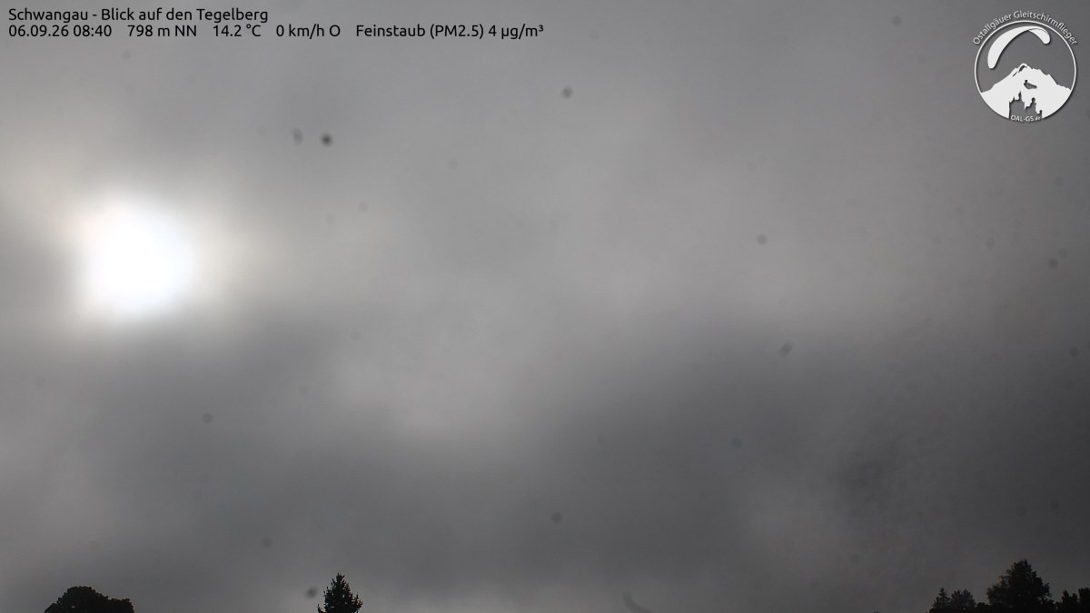 Archiv Foto Webcam Schwangau: Tegelberg-Blick