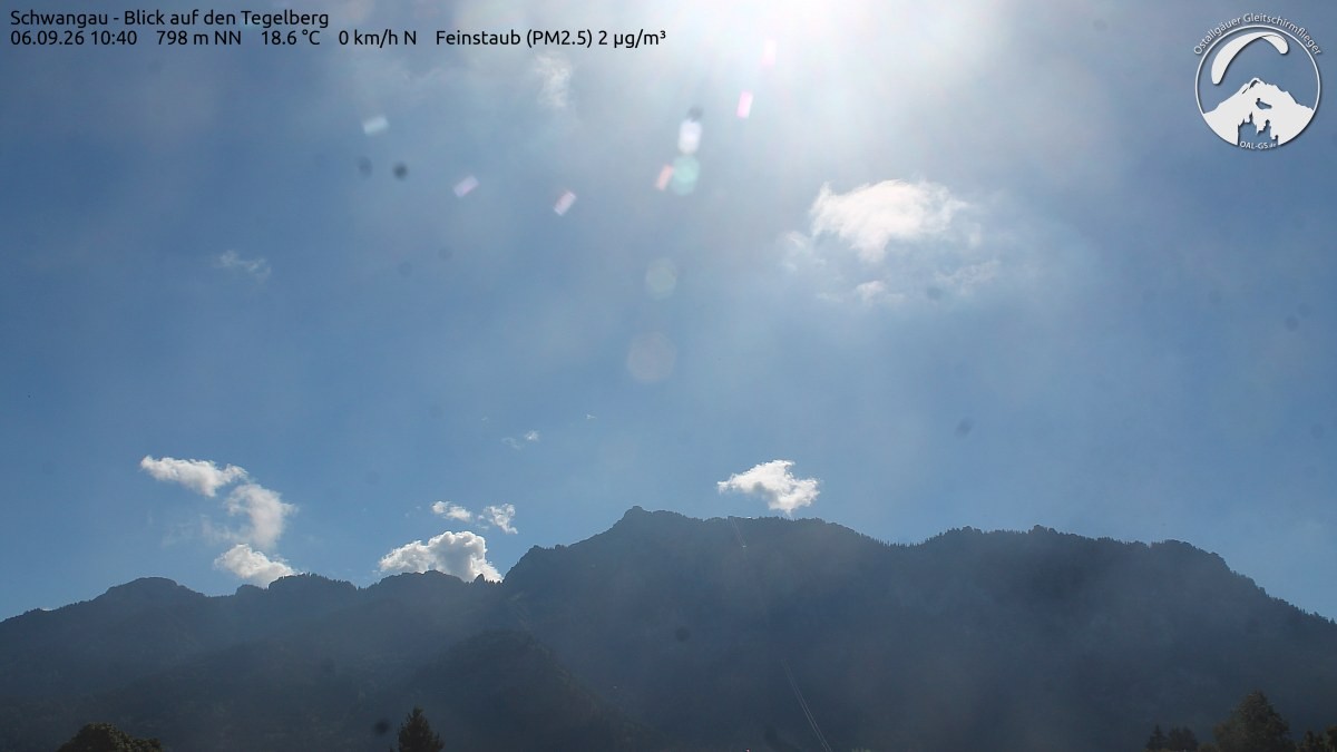 Archiv Foto Webcam Schwangau: Tegelberg-Blick