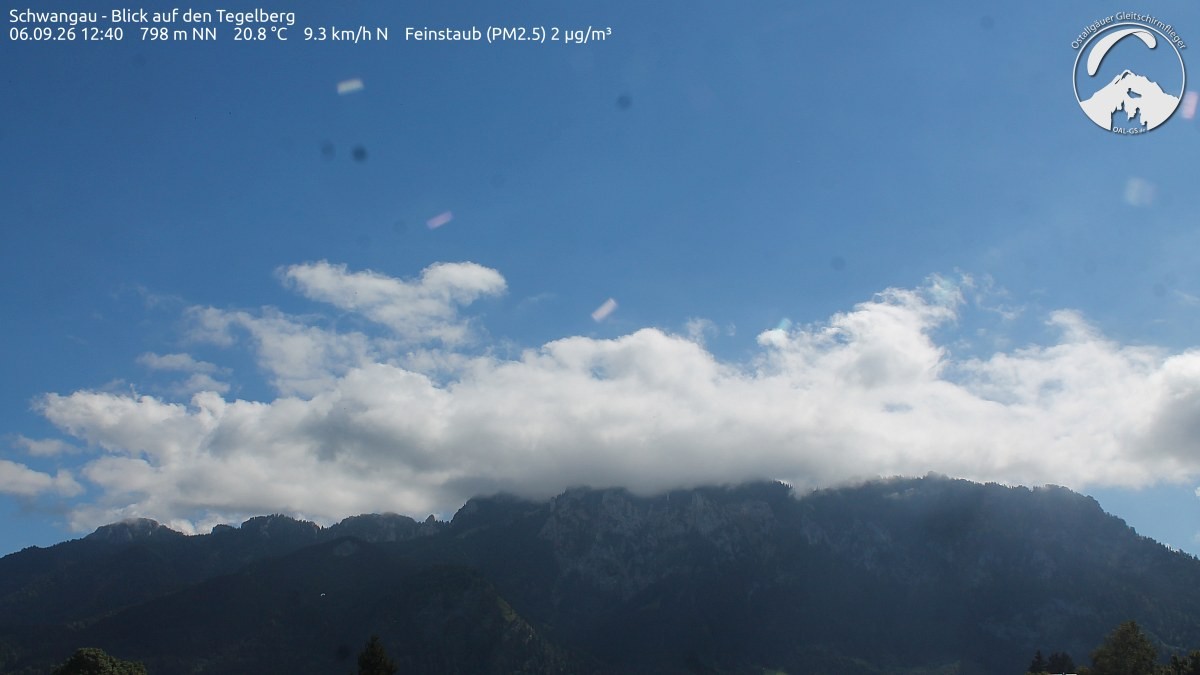 Archiv Foto Webcam Schwangau: Tegelberg-Blick
