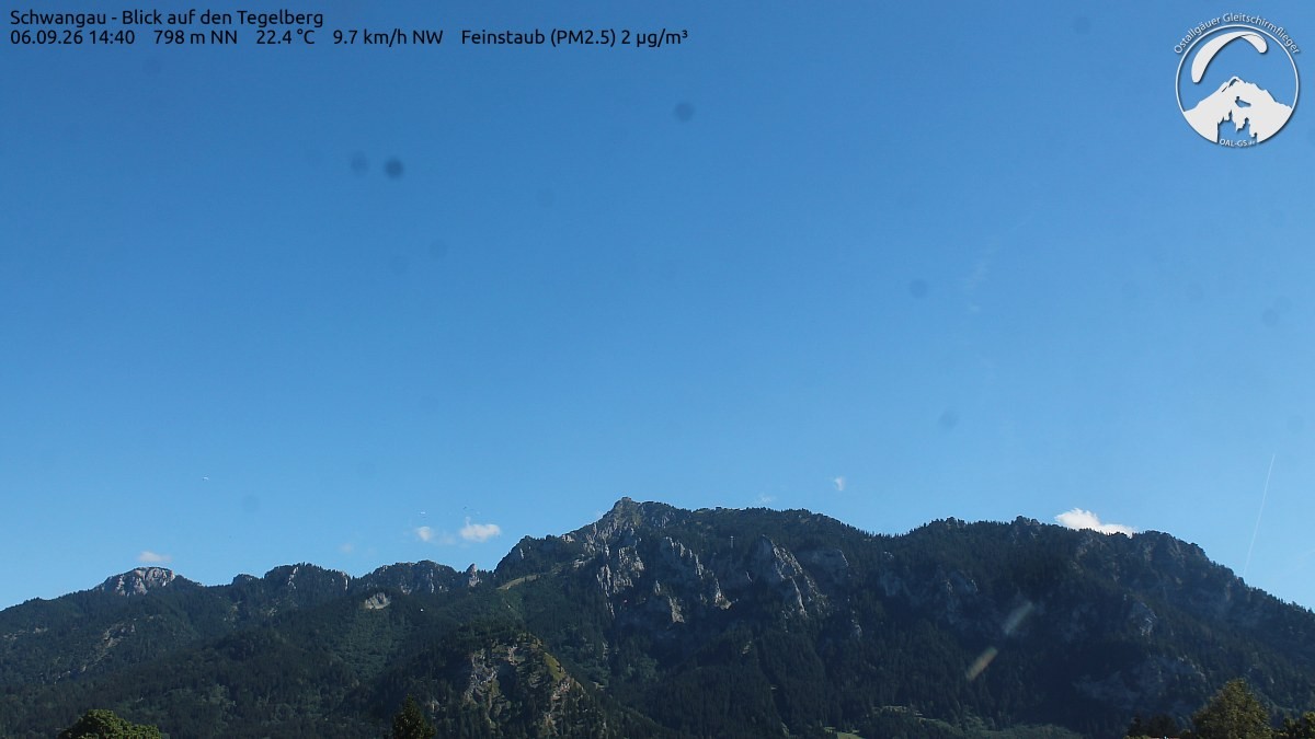 Archiv Foto Webcam Schwangau: Tegelberg-Blick