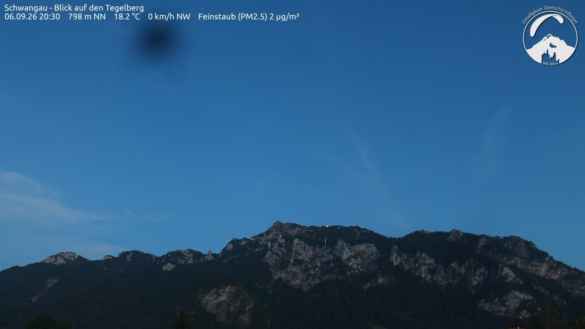 Archiv Foto Webcam Schwangau: Tegelberg-Blick