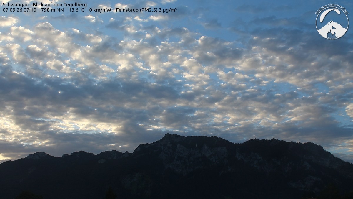 Archiv Foto Webcam Schwangau: Tegelberg-Blick