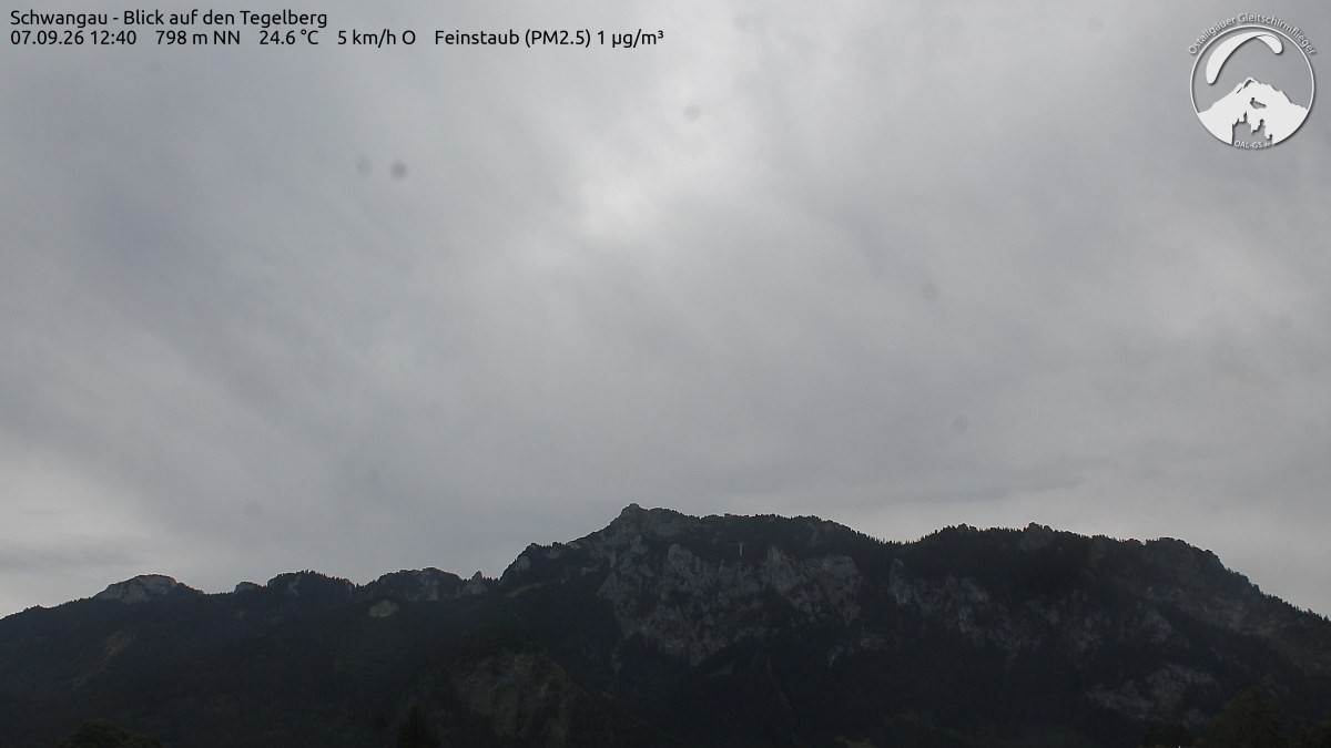 Archiv Foto Webcam Schwangau: Tegelberg-Blick