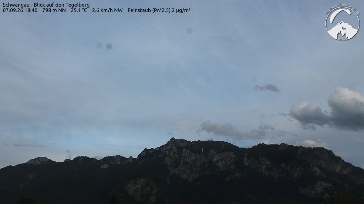 Archiv Foto Webcam Schwangau: Tegelberg-Blick